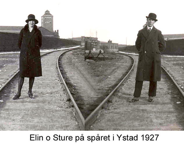 Elin och Sture på spåret i Ystad 1927