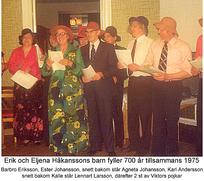 Erik och Eljenas barnaskara fyller 700 år 1975