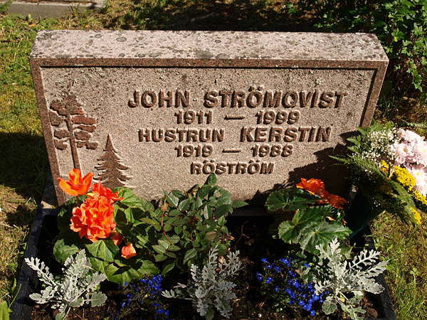 Familjen John Strömqvist gravsten