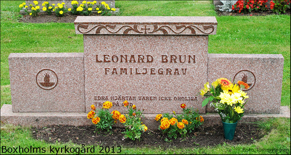 Leonard Bruns familjegrav